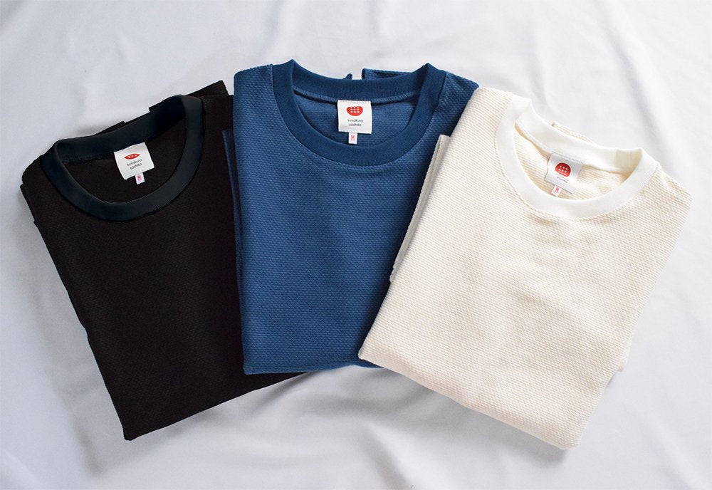 Sashiko round neck T-shirts are finally on sale!