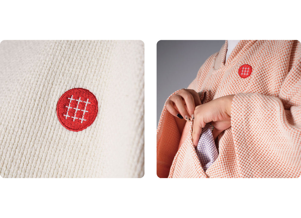 sashiko sauna poncho | 刺子サウナポンチョ – 九櫻刺子 - kusakura