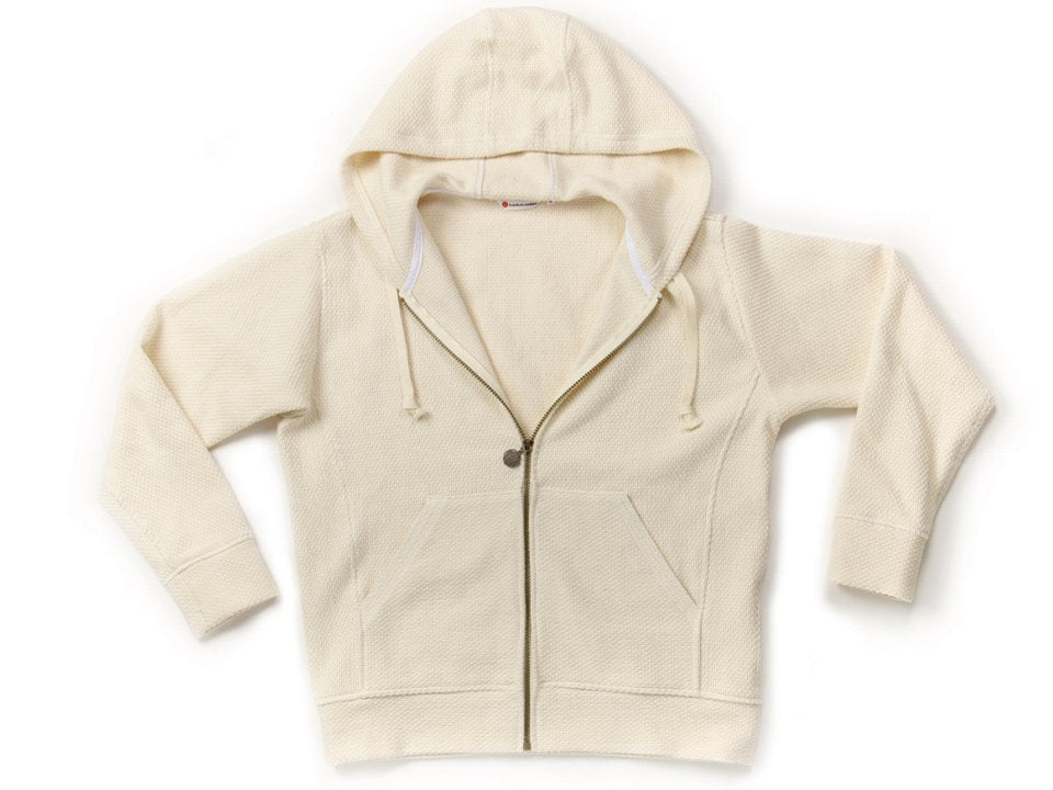 Ecru hoodie | 生成りパーカー