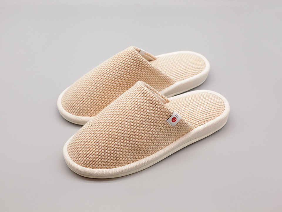 Persimmon dyed slippers | 柿渋スリッパ